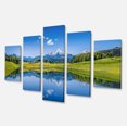 thumbnail image 2 of Summer with Clear Mountain Lake - Landscape Canvas Art Print, 2 of 3