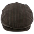 thumbnail image 2 of The Fairway - Walrus Hats Brown/Red Plaid Polyester Ivy Cap, 2 of 5