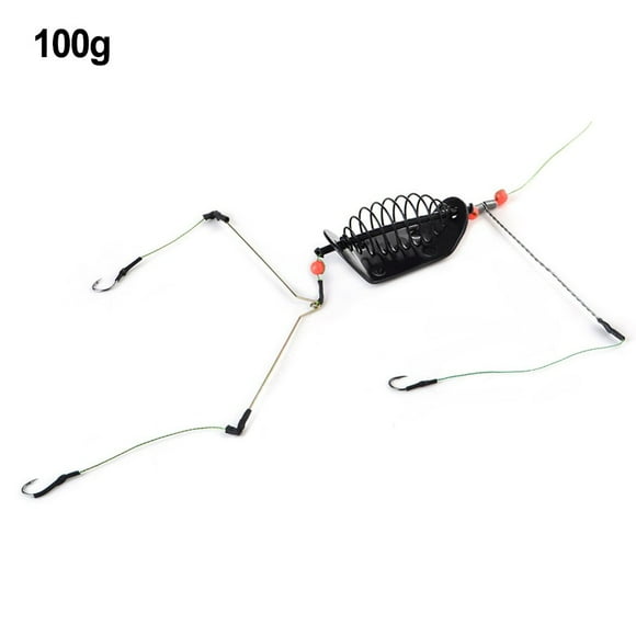 Mosiee Carp Fishing Bait Cage Line Group Feeder Hook Sinking Fishing Lure Cage 20G-100G