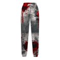 thumbnail image 5 of WXLWZYWL Halloween Sweatpants for Women Scary Bloody Splash Print Fleece Lined Bottoms Gym Workout Pants Halloween 2024 Fall Jogger Pants, 5 of 5
