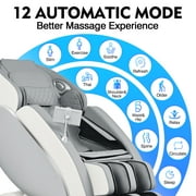 2026 Upgraded 4D Massage Chair Full Body Zero Gravity SL Track Shiatsu Stretching Relief, Back & Calf Heating, Install-free