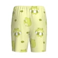 thumbnail image 2 of Lsque Cute Frog3 Mens Sleep Pajama Shorts,Short Pajama Pants, Cotton Ultra-Soft Knit-3X-Large, 2 of 9