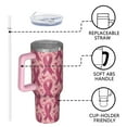 thumbnail image 4 of Pink Breast Cancer and Love Tumbler with Handle and Lid,40oz Double Wall Vacuum Insulated Tumbler,Cups Gift for Women and Men, 4 of 7