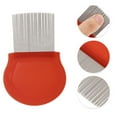 thumbnail image 3 of Unique Bargains 1 Pc Durable Semi-circular Type Pet Grooming Brush for Pet 3.74"x2.48" Pink, 3 of 6