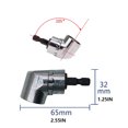 thumbnail image 2 of Justharion 1/4 Pouce Adaptateur de Tournevis Accessoires de Support de Foret Électrique, 2 of 6