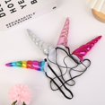 thumbnail image 4 of Paquete de 24 diademas de cuerno de unicornio, diademas de unicornio con bandas elásticas para niñas, mujeres adultas, accesorios de disfraces de cosplay, 8 estilos, 4 of 5