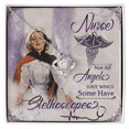 thumbnail image 2 of Not All Angels Have Wings Healthcare Medical Worker Nurse Appreciation Infinity Knot Necklace Message Card, 2 of 7