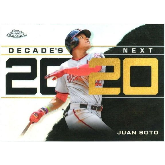 MLB 2020 Topps Chrome Juan Soto Trading Card DNC-10 (Decade's Next)