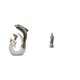 thumbnail image 1 of escultura blanca plateada,Estatua de delfín de cerámica,escultura blanca plateada,Estatua de Guan Yin,Estatua de Guan Yin para decoración del hogar,obra de arte artesanal,Figura de escultura, 1 of 8