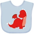 thumbnail image 3 of Inktastic Adorable Red Dragon Boys Baby Bib, 3 of 4