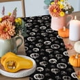 thumbnail image 4 of Fall Pumpkin Cotton Linen Table Runner, Washable Table Runners for Kitchen, Dining Room, Holiday, Home Party Table Decor, 13x72 Inches, 4 of 9