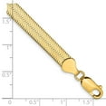 thumbnail image 2 of Primal Gold 14 Karat Yellow Gold 6.5mm Silky Herringbone Chain Bracelet, 2 of 3