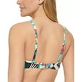 thumbnail image 3 of Calvin Klein Women's Printed Underwire Bikini Bra Top Swimsuit Blue Size Medium, 3 of 3