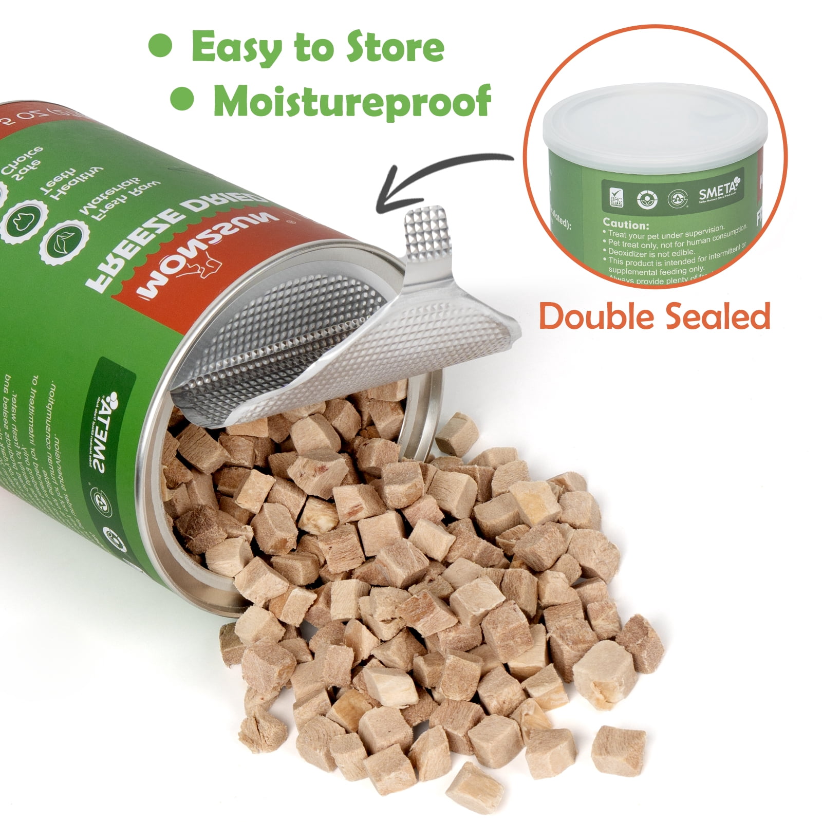 MON2SUN Duck Freeze Dried Dog Treats, 9.5 oz