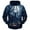 Blue, variant on Yuncity Men Halloween Hoodies 3D Realistic Printed Casual Long Sleeve Sweatshirts For Mens L