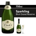thumbnail image 2 of Cook's California Champagne Brut Grand Reserve Sparkling White Wine, 750ml Bottle, 11.5% ABV, 2 of 7