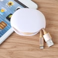 thumbnail image 2 of Automatic Cord Winder Wire/Wire Storage Housekeeper/Retractable Cord Organizer for USB Cables, Headphone Cable, Data Charging Cable and Other Cords. No More Tangled Cords!, 2 of 7
