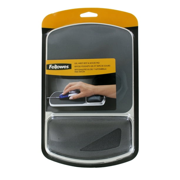 Fellowes Gel Nonskid Mouse Pad w/Wrist Rest