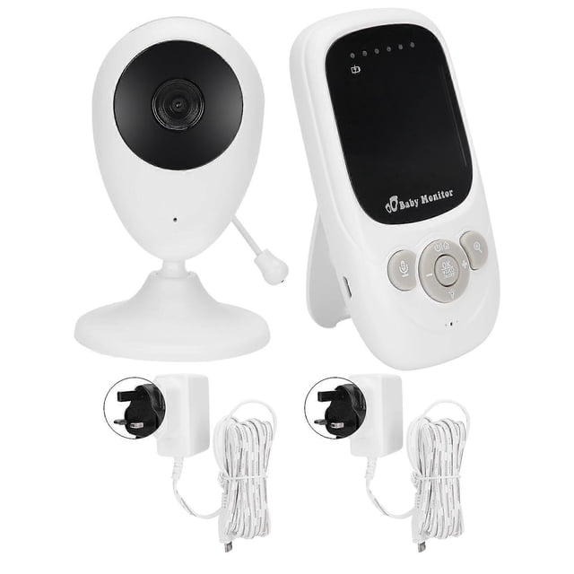 2.4G Wireless Baby Monitor Music Function Temperature Monitor Video Baby Monitor 100‑240VUK Plug