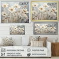 thumbnail image 4 of Designart "Ivory Buttercups On Neutral Simplicity" Buttercups Floater Framed Canvas Wall Art, 4 of 5