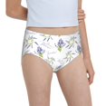 thumbnail image 6 of Pofeuu Lavender Flowers Print Soft Cotton Underwear Girls'Briefs Soft Undies, 6 of 7