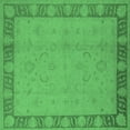 thumbnail image 1 of Ahgly Company Indoor Square Oriental Emerald Green Traditional Area Rugs, 7' Square, 1 of 4