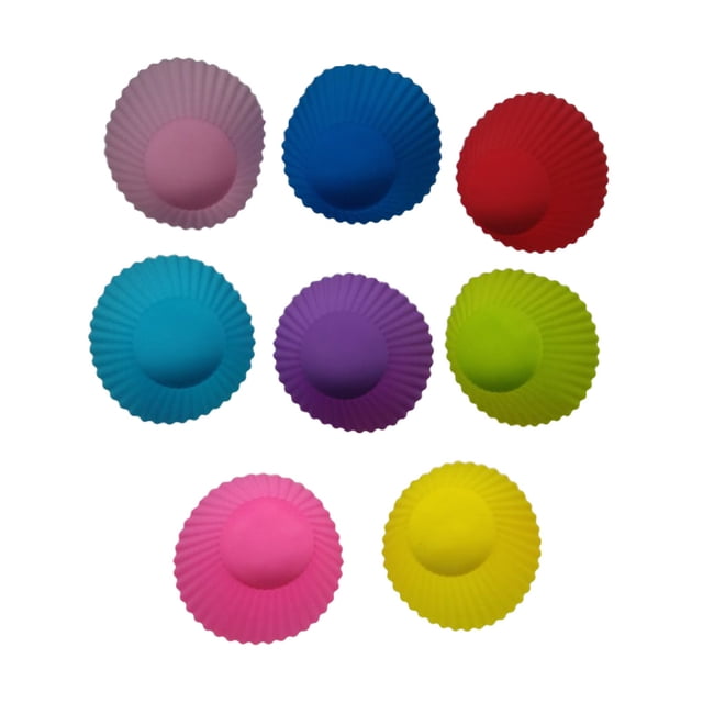 Revestimientos para cupcakes Matsuzay 8 Uds. Reutilizables Coloridos Antiadherentes Silicona