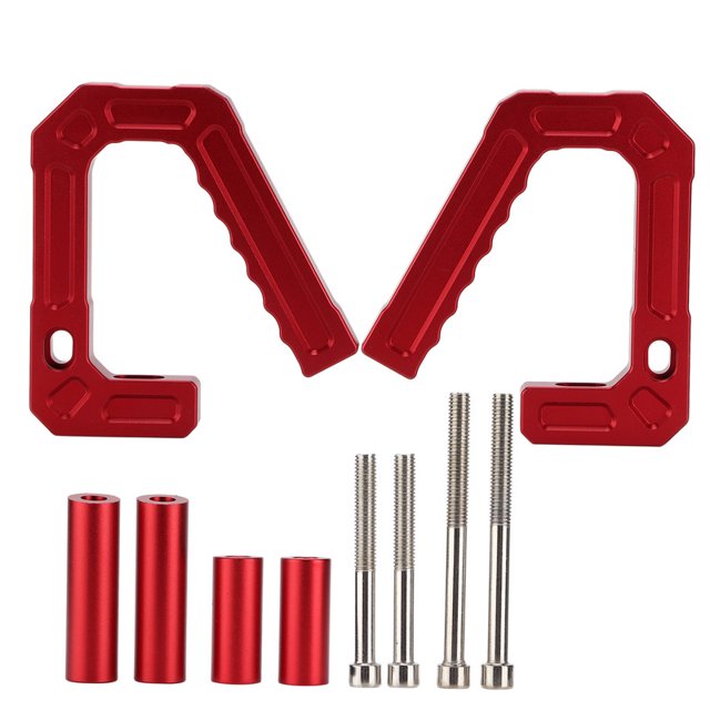 Reemplazo de barra de agarre de manija de agarre delantera para modelos Jeep Wrangler 07-18 JK/Unlimited Sport Sahara RubiconRojo