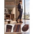 thumbnail image 4 of Deago 5 Pairs Men's Ultra Thin Dress Socks Summer Silk Sheer Casual Business Socks Nylon Sock Mid-Calf, 4 of 9