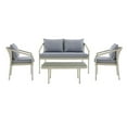 thumbnail image 2 of Alaterre Furniture Windham All-Weather Wicker 4 Piece Outdoor Conversation Set, 2 of 12