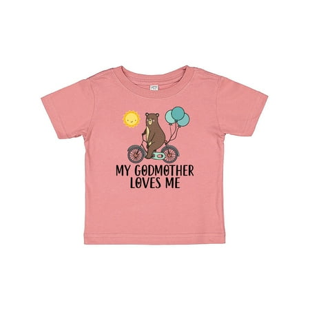 

Inktastic My Godmother Loves Me Bear Gift Baby Boy or Baby Girl T-Shirt