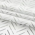 thumbnail image 4 of Black and White Shower Curtain Herringbone Fabric Shower Curtain Zig Zag Inky Chevron Farmhouse Shower Curtain Zigzag Modern Shower Curtain for Bathroom Waterproof Hooks Included 70x72 inches, 4 of 6