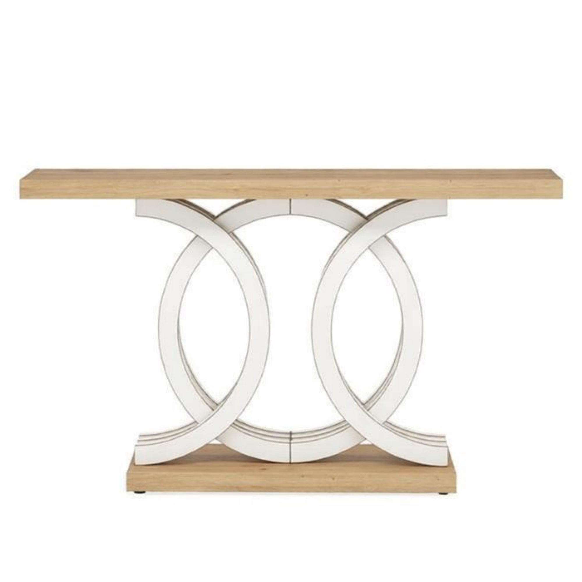 55 in Geometric Entryway Console Table, Modern Living Room Accent Table