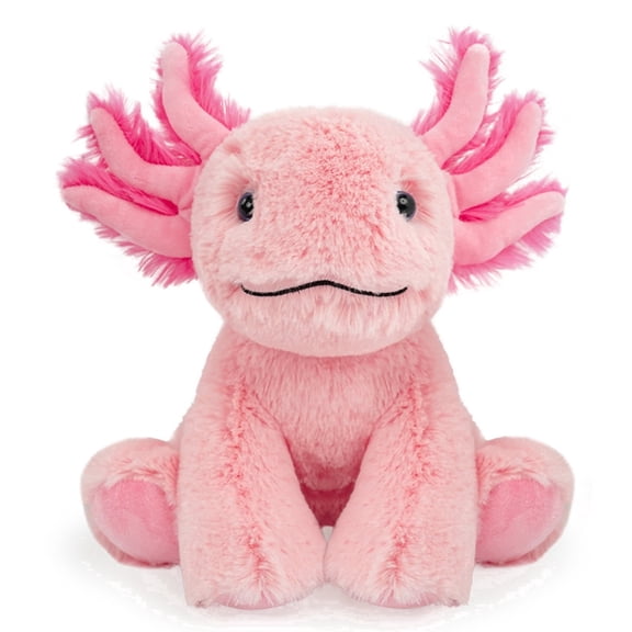 Just qunseen 8.5" Axolotl Plush Toy Stuffed Animal Soft Cuddly Toy for Kids Birthday Gift