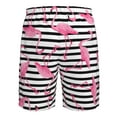 thumbnail image 6 of Disketp Men'S Swim Trunks Hawaiian Breathable Surf Beach Swimsuits Mesh Lining Beach Shorts With Pockets-Flamingos, 6 of 9