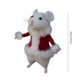 thumbnail image 3 of Cute Halloween and Christmas Mouse Decorations with Red Clothes, Handcrafted Figurines for Holiday Decor, Approx 8cm Height, Tabletop Display, 3 of 5