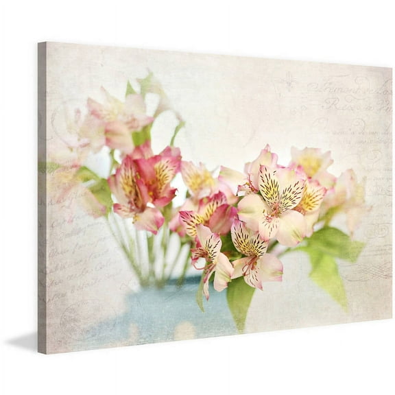 "Alstroemeria" Painting Print on Wrapped Canvas