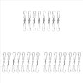 thumbnail image 1 of Paquete Doble de 24 Pinzas Giratorias Giratorios para Hiladores de Viento, Mangas de Viento, Comederos para PáJaros, Carillones de Viento Fiesta de Tornados de Cristal, 1 of 5