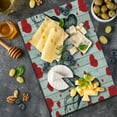 thumbnail image 5 of Love Cutting Board, Sketchy Octopus Animal and Hearts on Grunge Wooden Planks Image, Decorative Tempered Glass Cutting and Serving Board, in 3 Sizes, by Ambesonne, 5 of 5