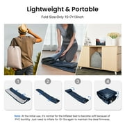 iDOO Air Mattress, Inflatable Airbed with Built-in Pump for Guest Home Camping Travel, 560lb Max, (Twin Size 18)