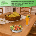 thumbnail image 6 of 6 Inch Disposable Round Aluminum Foil Take-Out Pans - Disposable Tin Containers, Perfect for Baking, Cooking, Catering, Parties, Cake Pans, Restaurants (No Lids) by EcoQuality, 6 of 7
