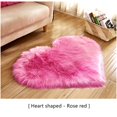 thumbnail image 4 of Pink Fluffy Rug for Bedroom Heart Shaped Mini Rug Faux Fur Rug Heart Shaped Door Mat Shag Mats for Bedroom Living Room Non-slip Area Rugs for Home Sofa Floor (40x50cm), 4 of 4