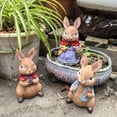 thumbnail image 4 of Outdoor Easter Bunny, Weather-Resistant Resin Rabbit Garden Statue for Yard, Flower Bed, Porch & Spring Landscape Decor B, 4 of 4