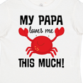 thumbnail image 4 of Inktastic My Papa Loves Me gift Boys or Girls Toddler T-Shirt, 4 of 5
