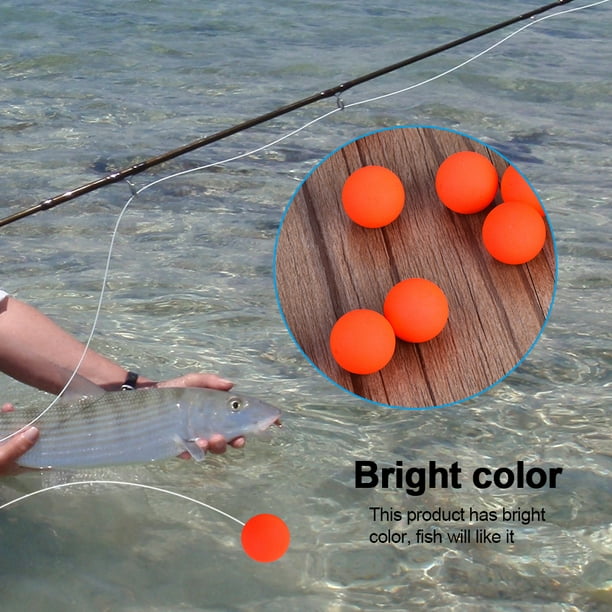 Domqga 100pcs Eps Foam Buoyancy Ball Fishing Float Strike Indicator Fishing Tackle Accessory, Fishing Accessories, Fishing Strike Indicator 6#