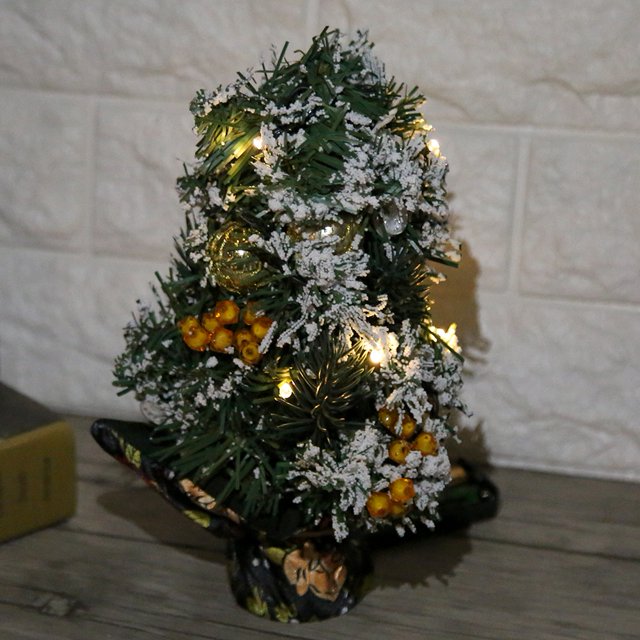 Árbol de Navidad, Mini árbol de Navidad de escritorio para el hogar, adornos para árboles de Navidad resistentes y duraderos