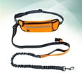 thumbnail image 3 of Laisse pour Chien Mains Libres pour Course Marche Randonnée avec Poche de Taille Réglable (Orange), 3 of 8