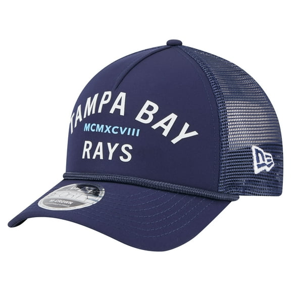 Men's-New Era  Navy Tampa Bay Rays Minimalist 9FORTY A-Frame Adjustable Hat