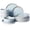 Light Blue, variant on Famiware Star 12-Piece Kitchen Dish Set (Set Of 4), Light Blue with Brown Rim