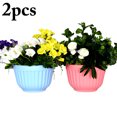 thumbnail image 1 of Coofit 2PCS Hanging Flower Pot Decorative Hanging Plant Pot Planter Pot with Hook, 1 of 8